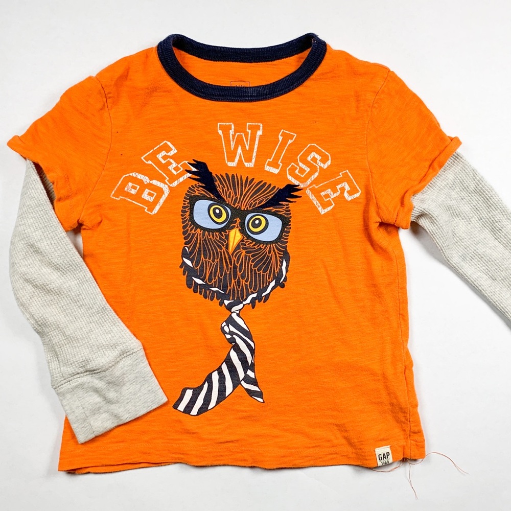 GAP Toddler 4T LS Tee ‘Be Wise’